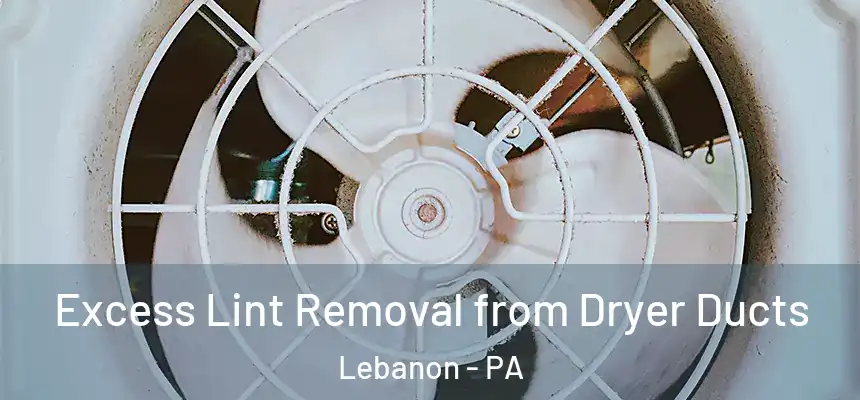  Excess Lint Removal from Dryer Ducts Lebanon - PA